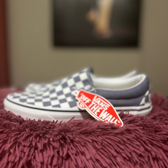 - - Vans CHECKERBOARD SLIP-ON Gray - Picture 1 of 8